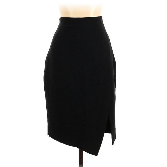 Milly High Waisted Black Pencil Skirt - Picture 1 of 5